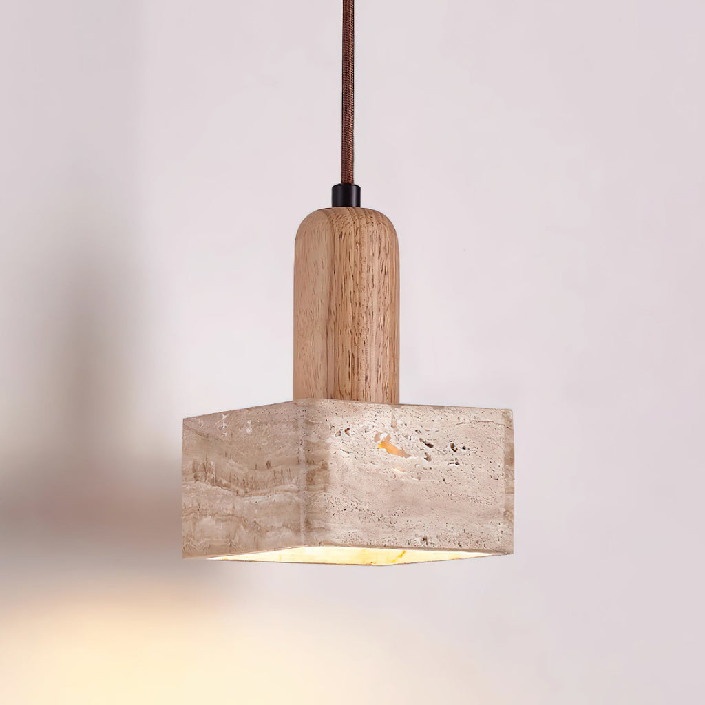 Talla Travertine Pendant Lamp — product view 17