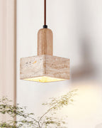 Talla Travertine Pendant Lamp — product view 3