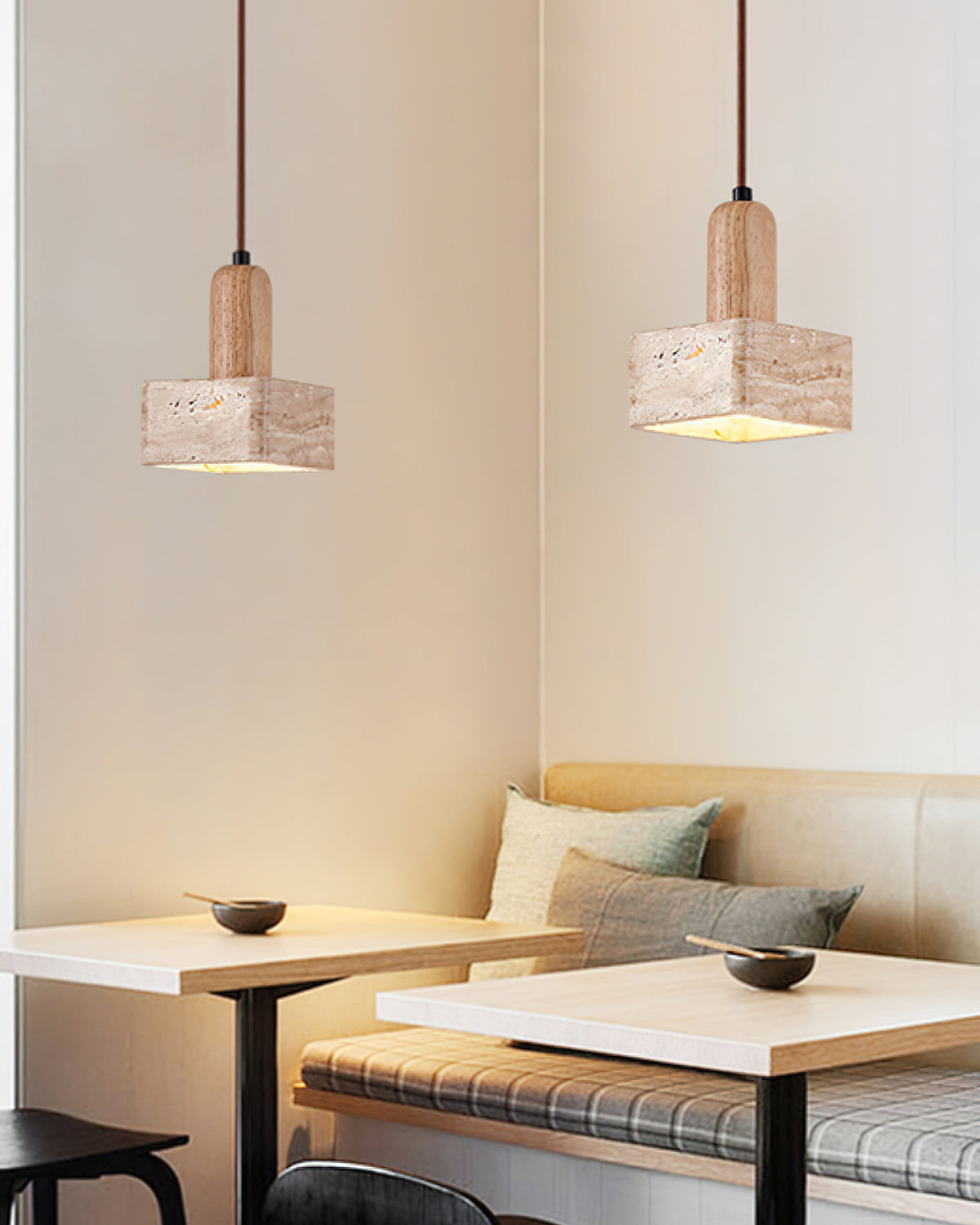 Talla Travertine Pendant Lamp — product view 12