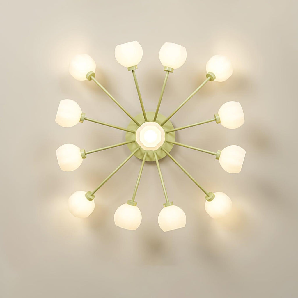 Taras Flower Glass Ceiling Lamp — product view 4