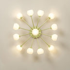 Taras Flower Glass Ceiling Lamp — product view 4