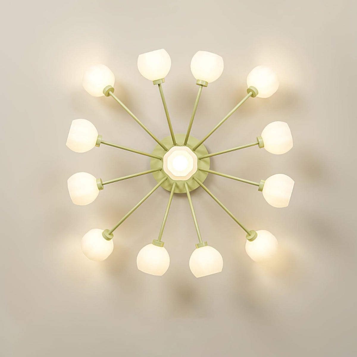 Taras Flower Glass Ceiling Lamp — product view 4