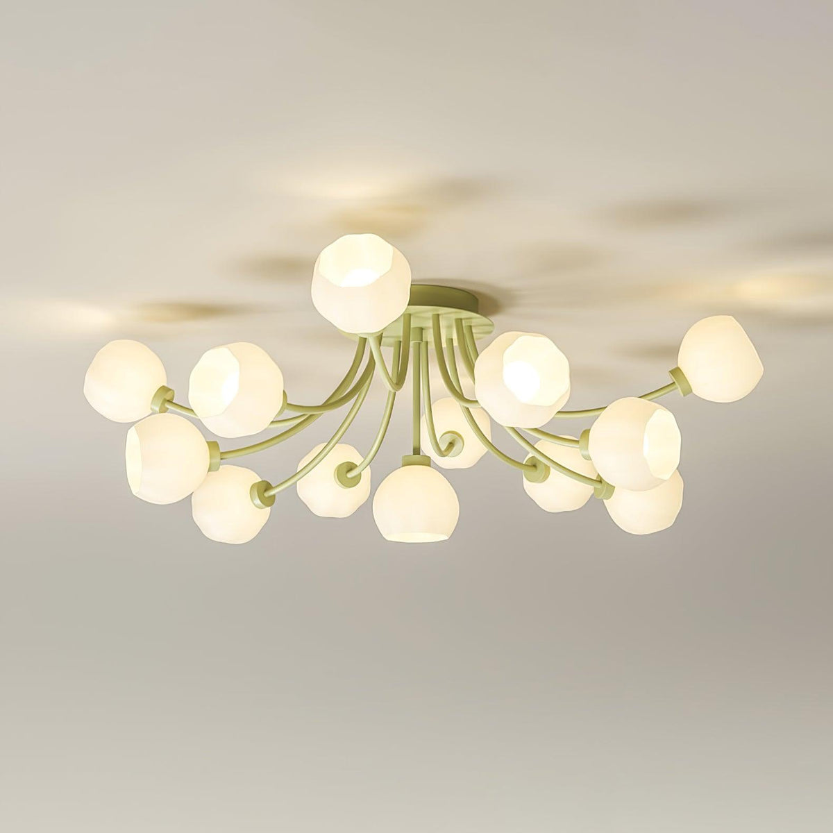 Taras Flower Glass Ceiling Lamp — product view 11