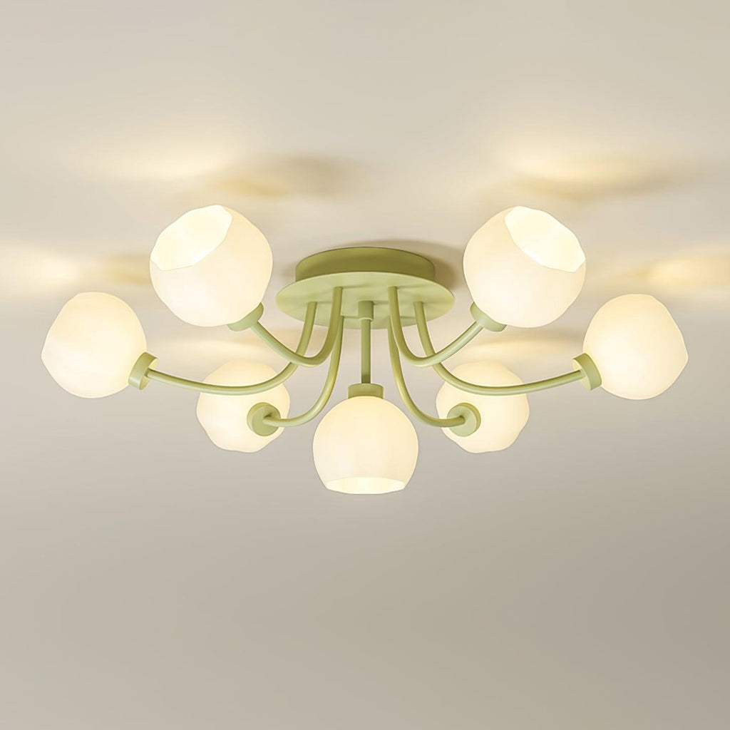 Taras Flower Glass Ceiling Lamp — product view 2