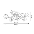 Taras Flower Glass Ceiling Lamp — product view 6