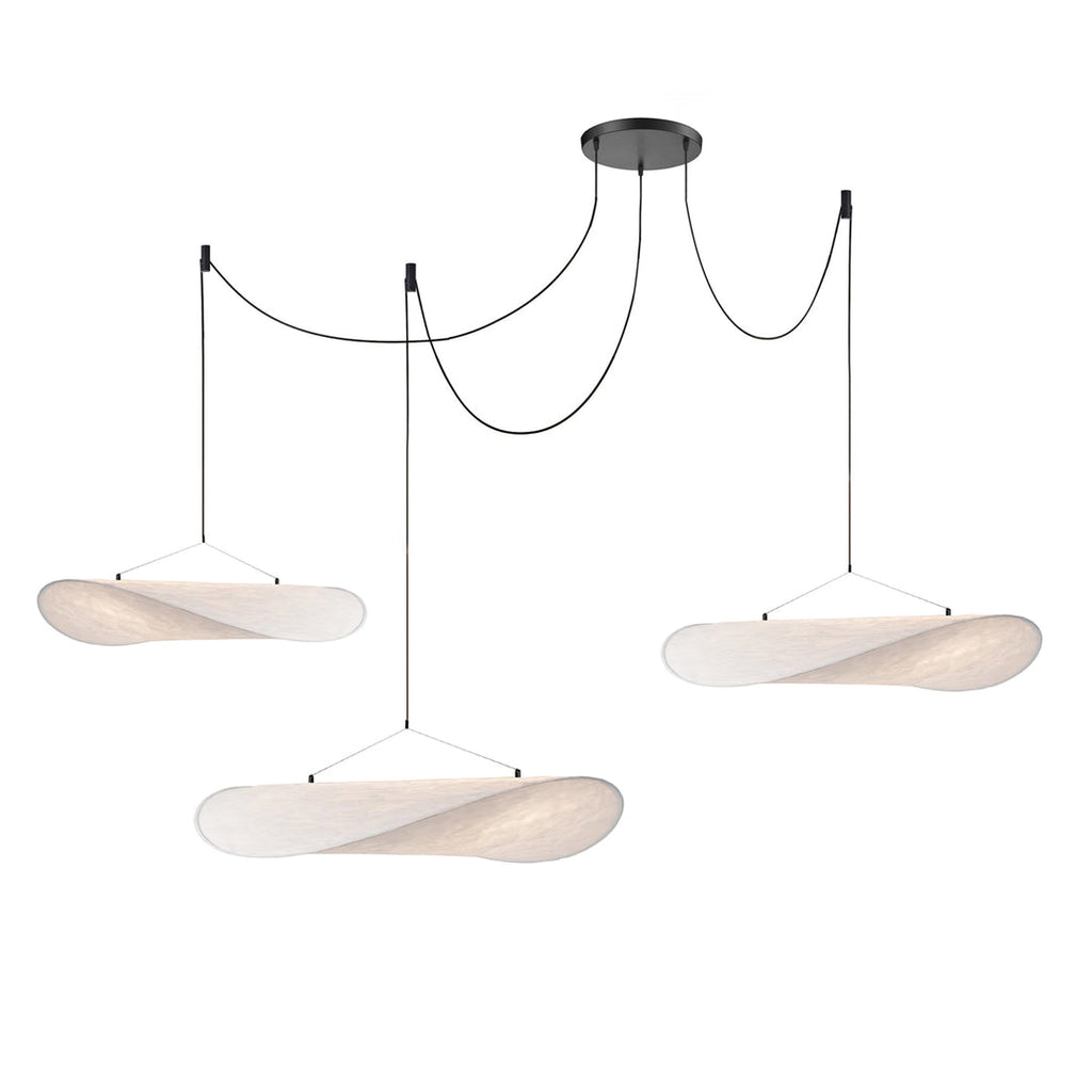 Tense Sculptural Tyvek Cloud Pendant Light