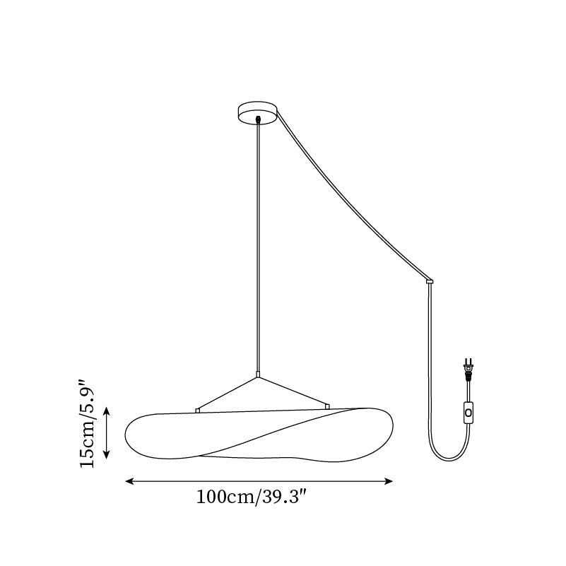 Tense Plug In Metal Pendant Lamp — product view 10