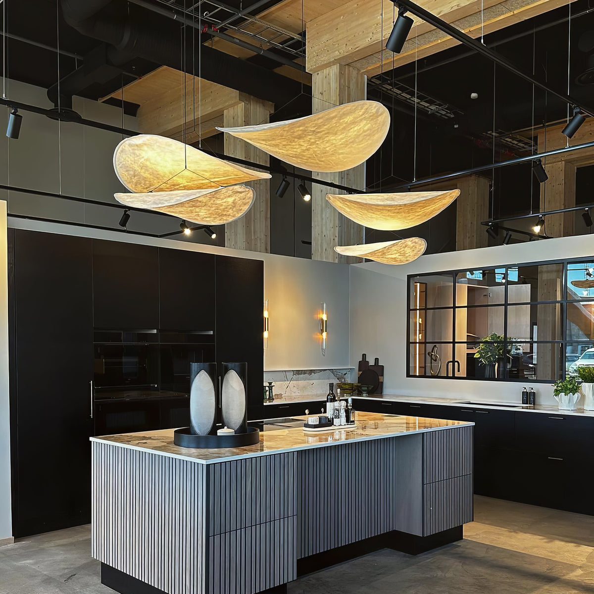 Tense Sculptural Tyvek Cloud Pendant Light
