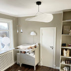 Tense Sculptural Tyvek Cloud Pendant Light