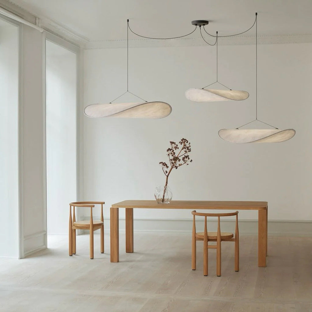 Tense Sculptural Tyvek Cloud Pendant Light