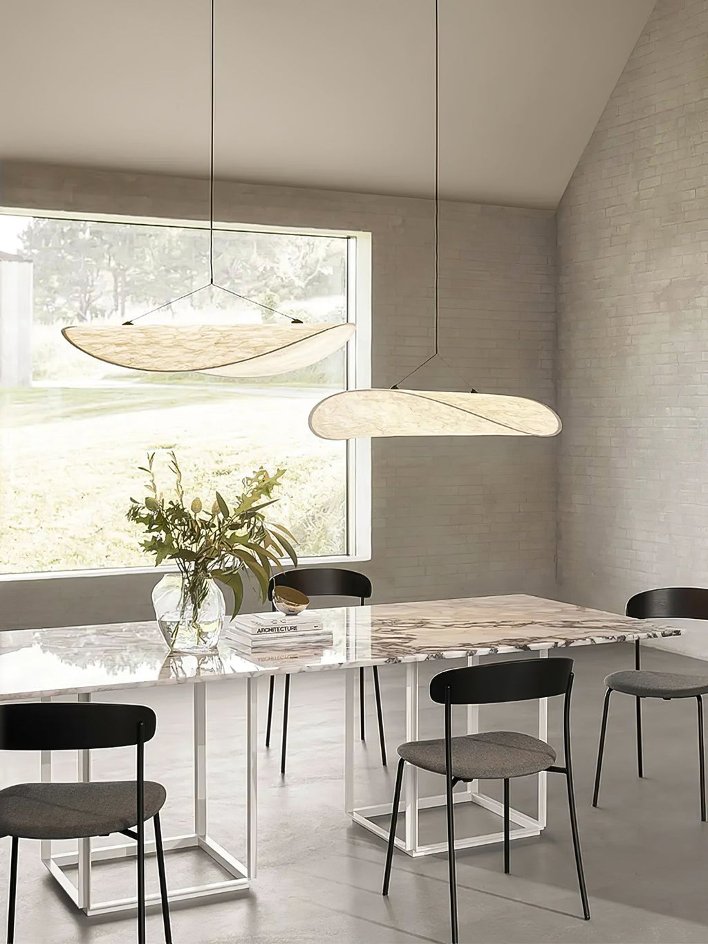 Tense Sculptural Tyvek Cloud Pendant Light