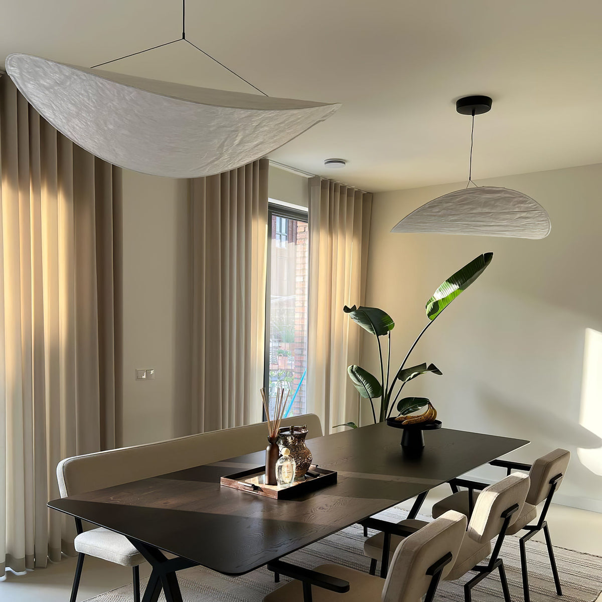 Tense Sculptural Tyvek Cloud Pendant Light