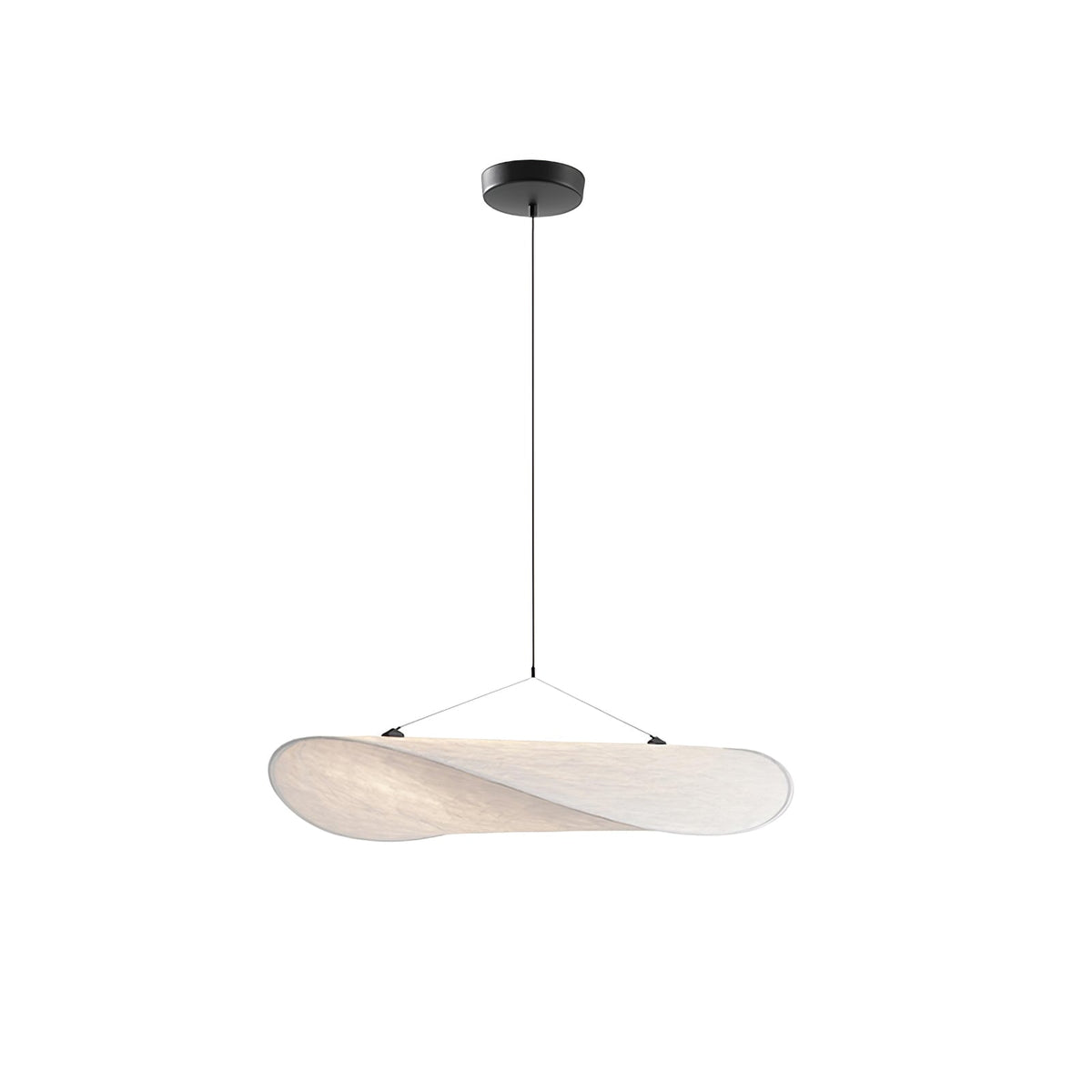 Tense Sculptural Tyvek Cloud Pendant Light