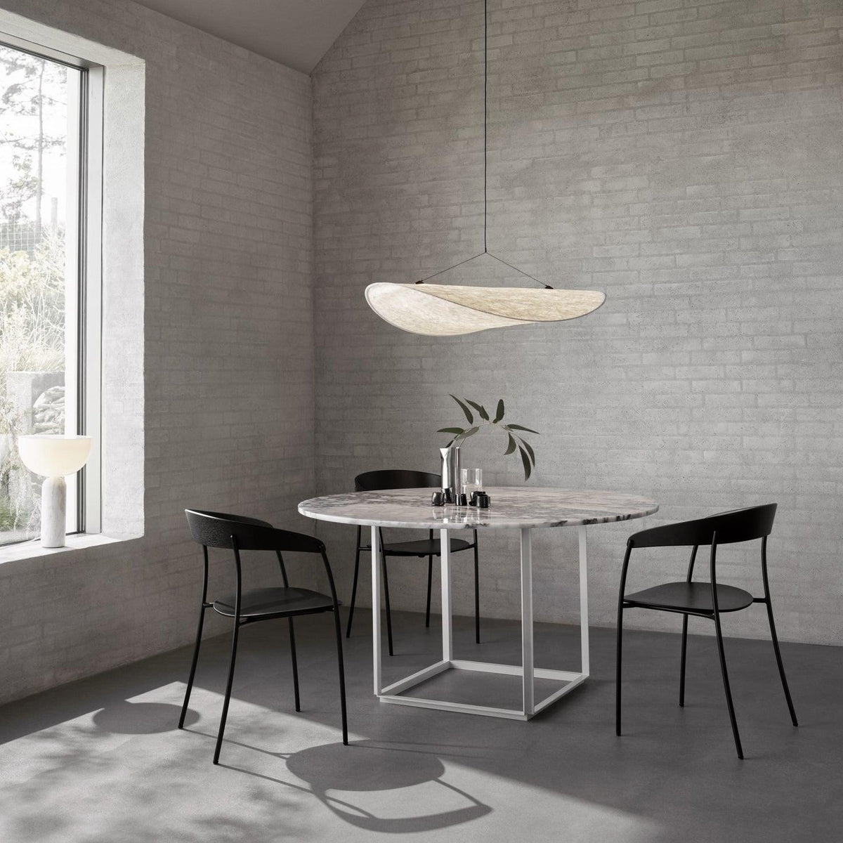 Tense Sculptural Tyvek Cloud Pendant Light