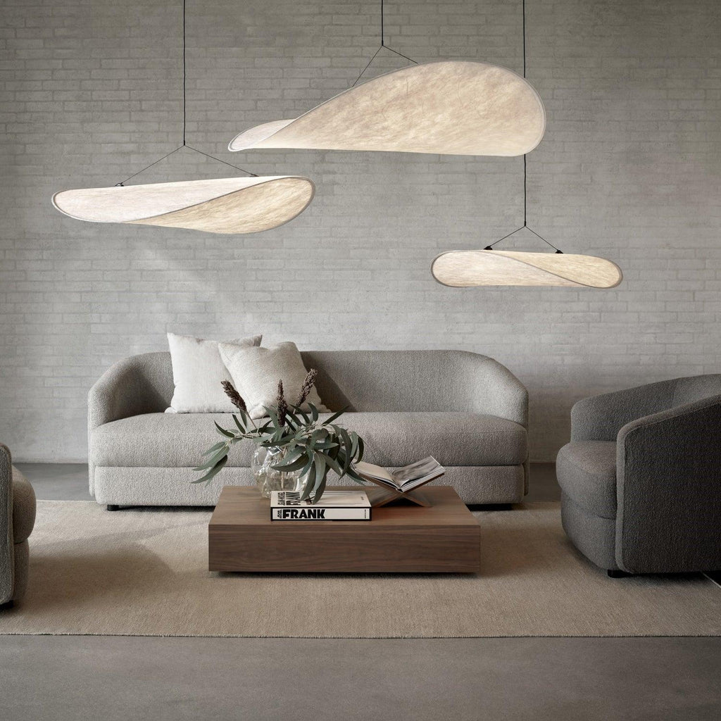 Tense Sculptural Tyvek Cloud Pendant Light