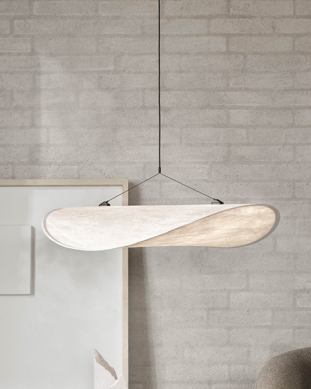 Tense Sculptural Tyvek Cloud Pendant Light