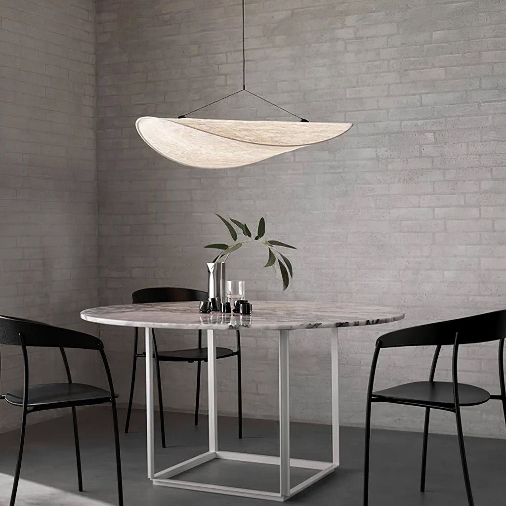 Tense Sculptural Tyvek Cloud Pendant Light