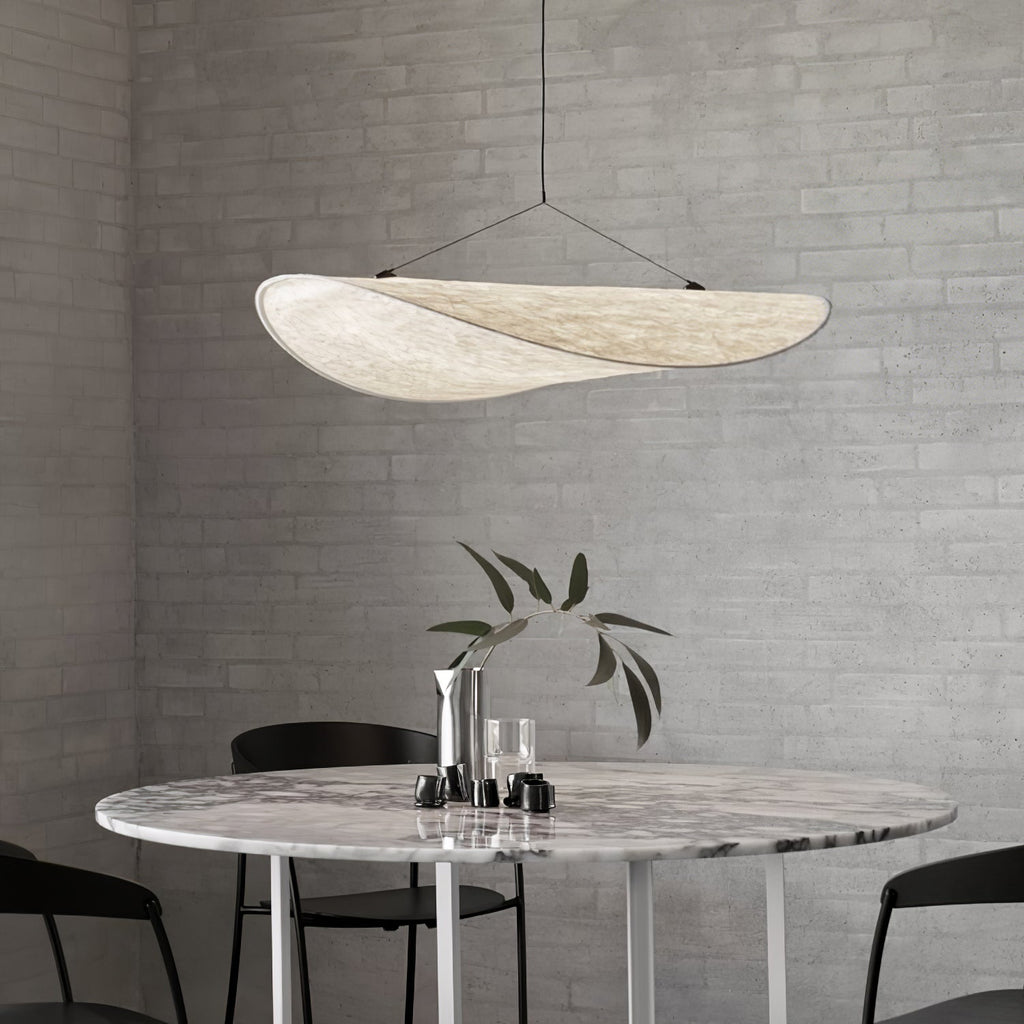 Tense Sculptural Tyvek Cloud Pendant Light