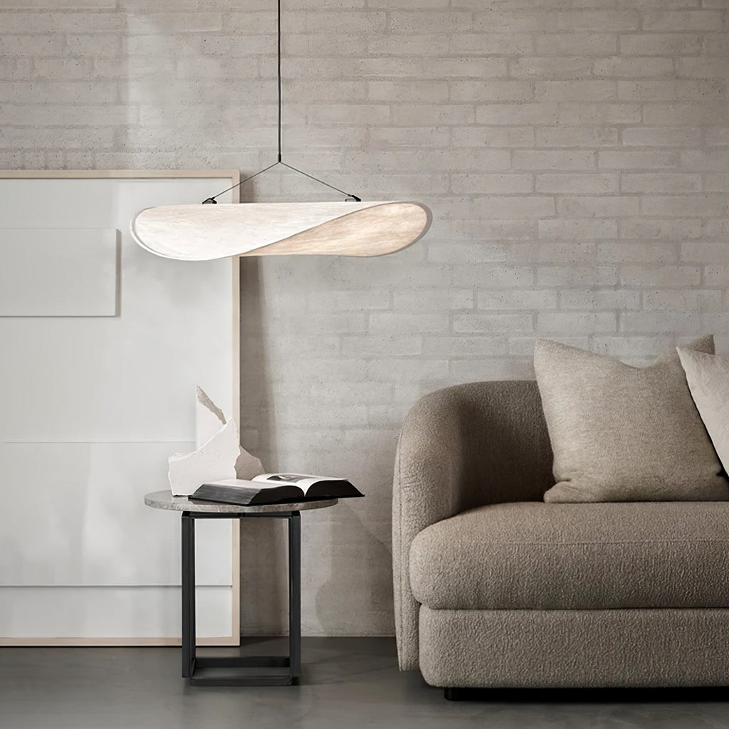 Tense Sculptural Tyvek Cloud Pendant Light
