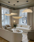 Tense Sculptural Tyvek Cloud Pendant Light