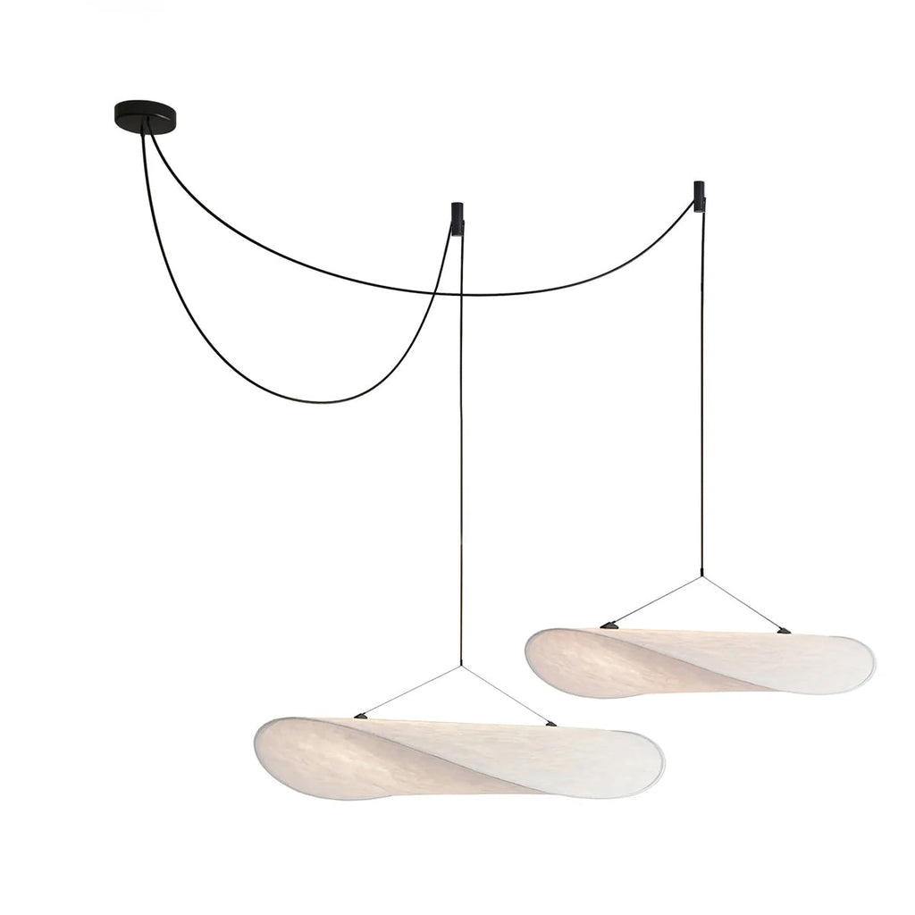 Tense Sculptural Tyvek Cloud Pendant Light
