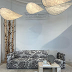 Tense Sculptural Tyvek Cloud Pendant Light