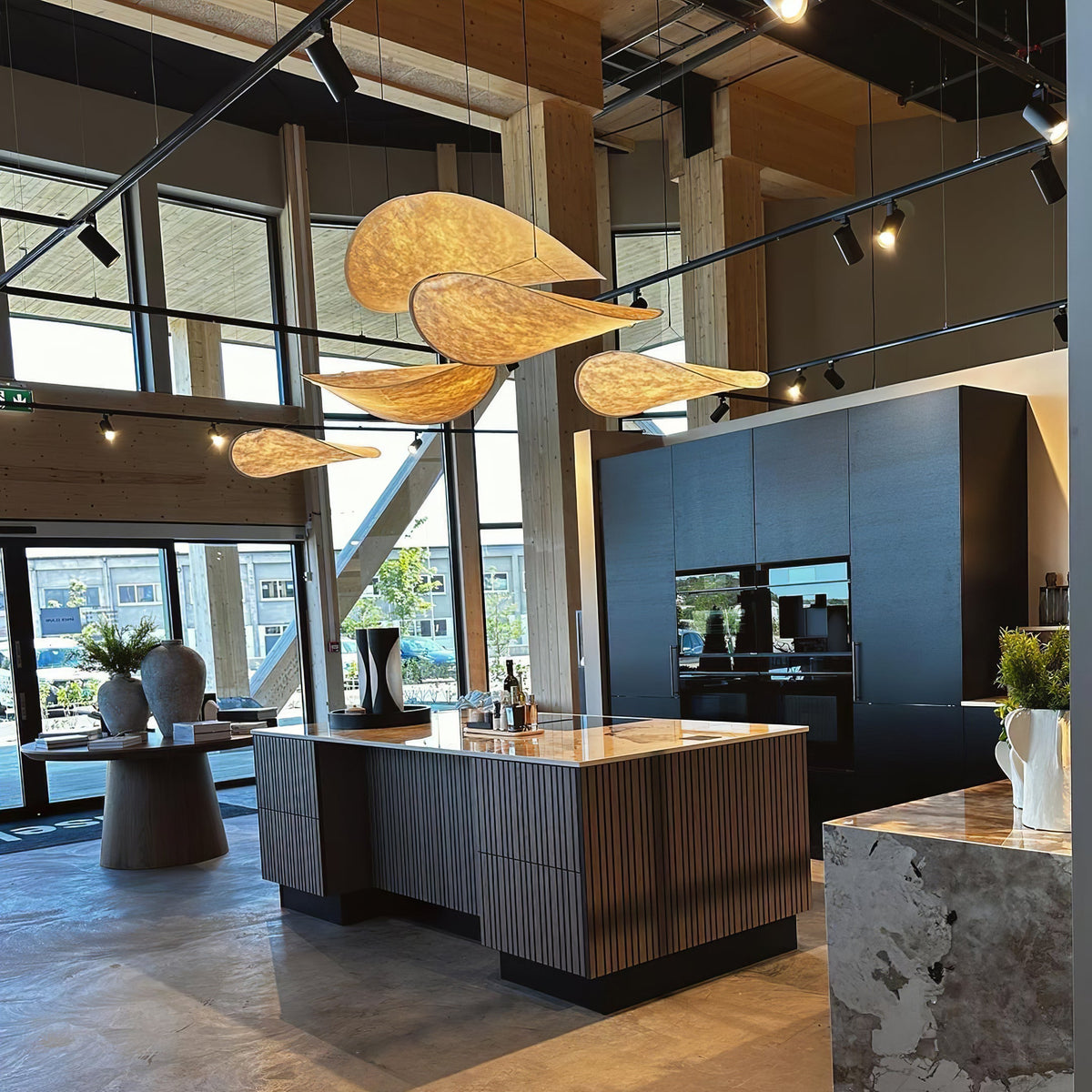 Tense Sculptural Tyvek Cloud Pendant Light