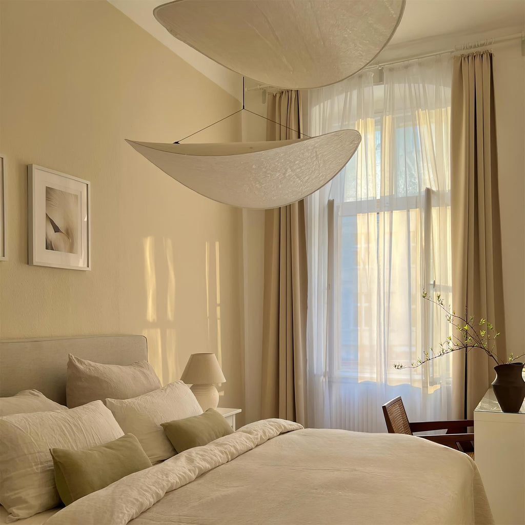 Tense Sculptural Tyvek Cloud Pendant Light