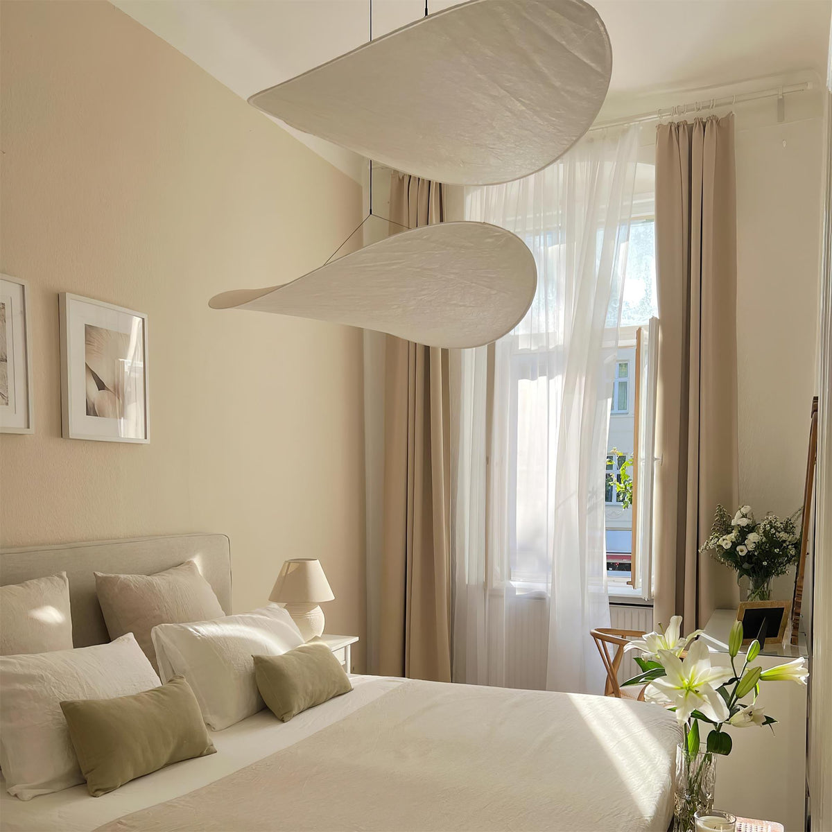 Tense Sculptural Tyvek Cloud Pendant Light