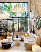 Tense Sculptural Tyvek Cloud Pendant Light