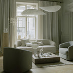 Tense Sculptural Tyvek Cloud Pendant Light