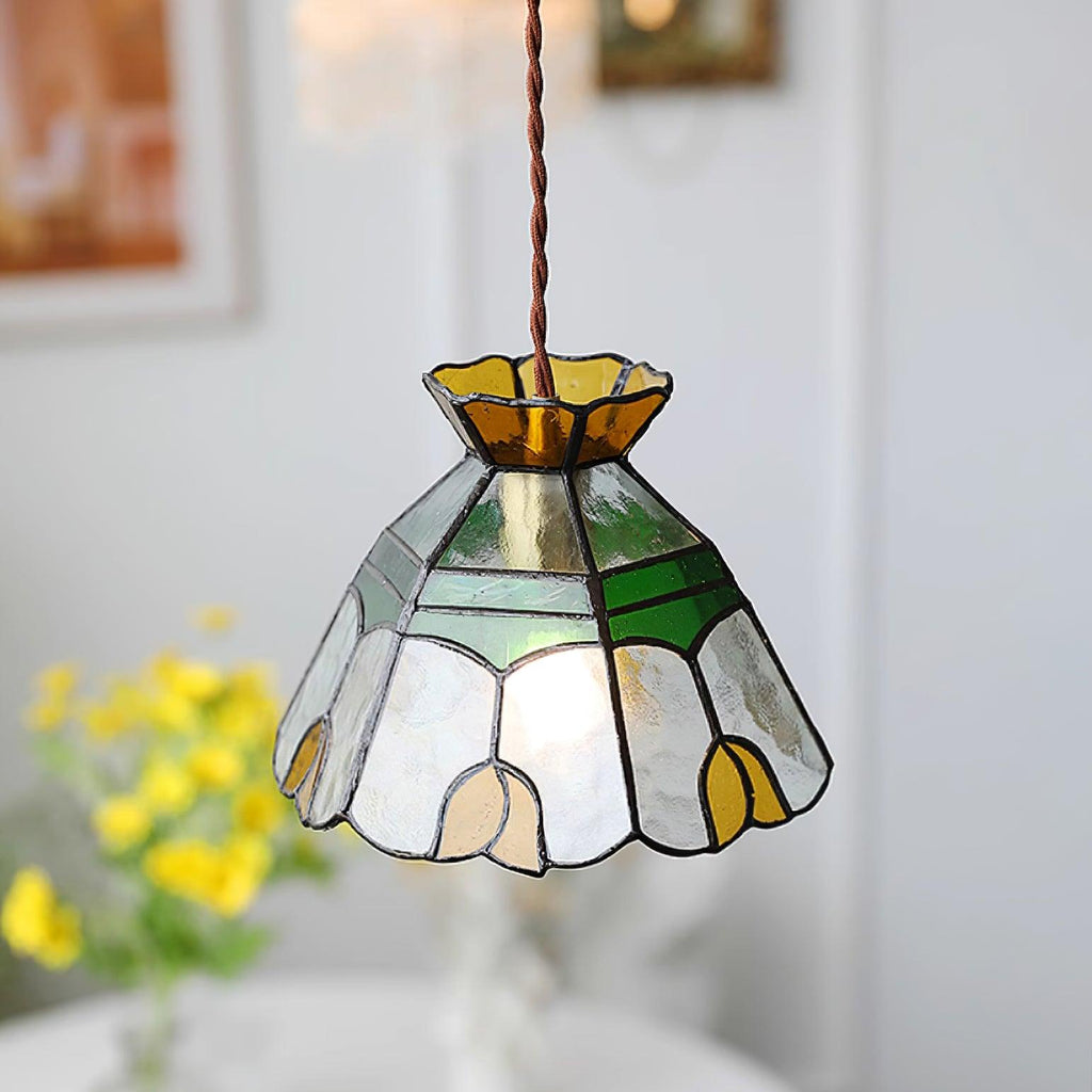 Tiffany Stained Glass Pendant Lamp — product view 12