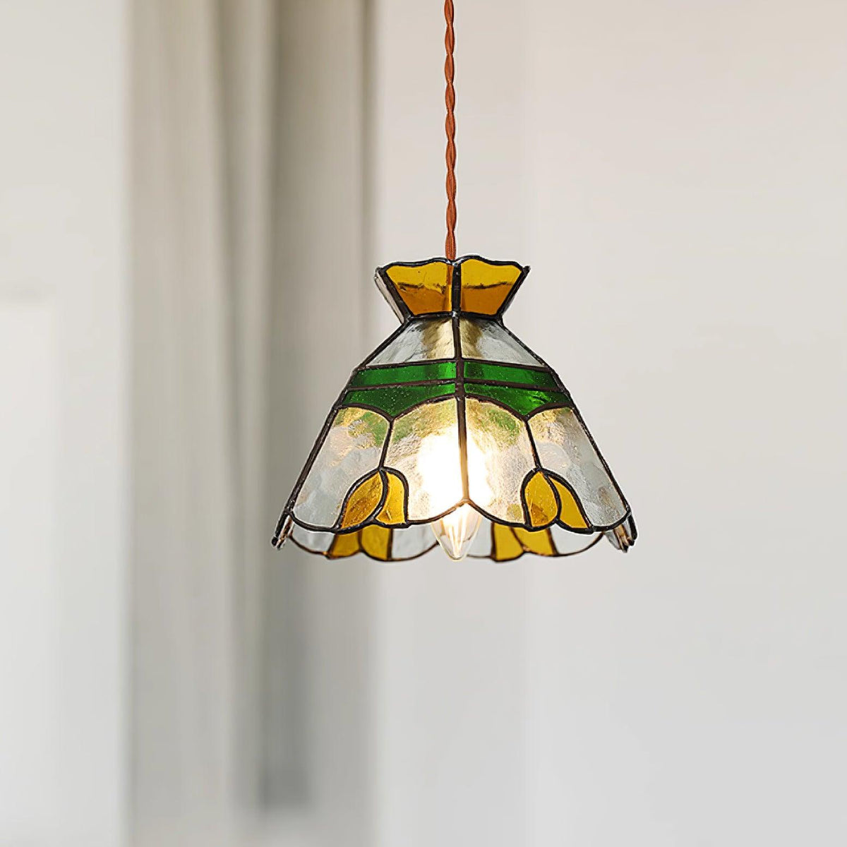 Tiffany Stained Glass Pendant Lamp — product view 15