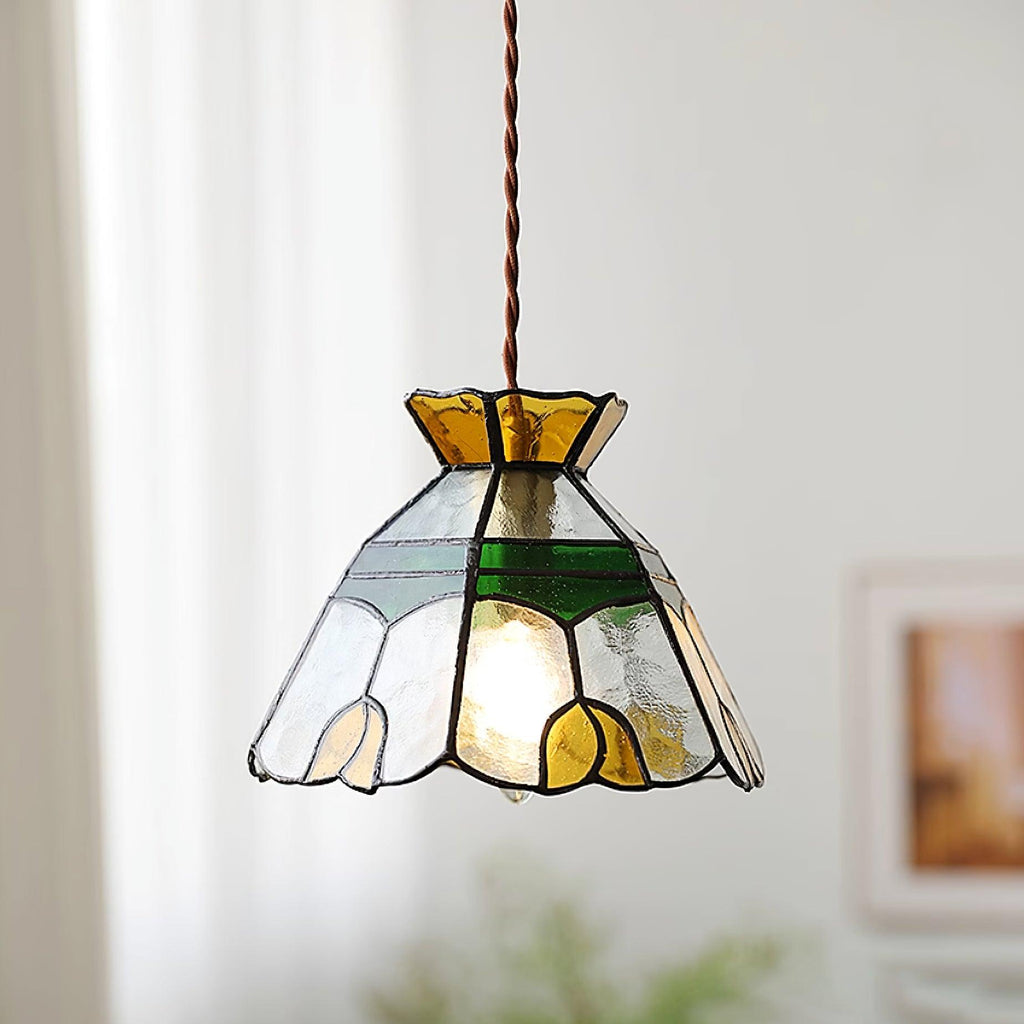 Tiffany Stained Glass Pendant Lamp — product view 3