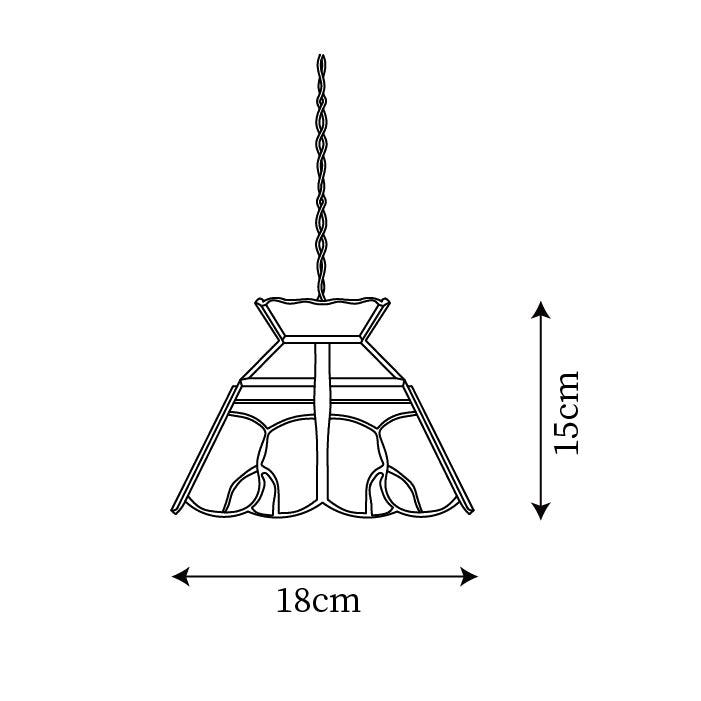 Tiffany Stained Glass Pendant Lamp — product view 5