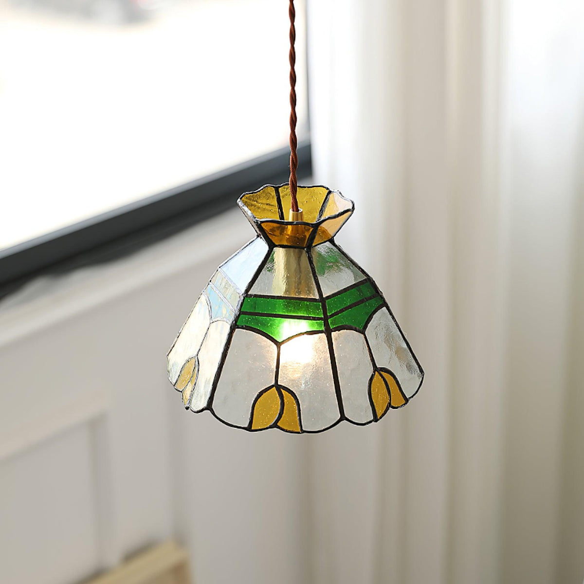Tiffany Stained Glass Pendant Lamp — product view 7
