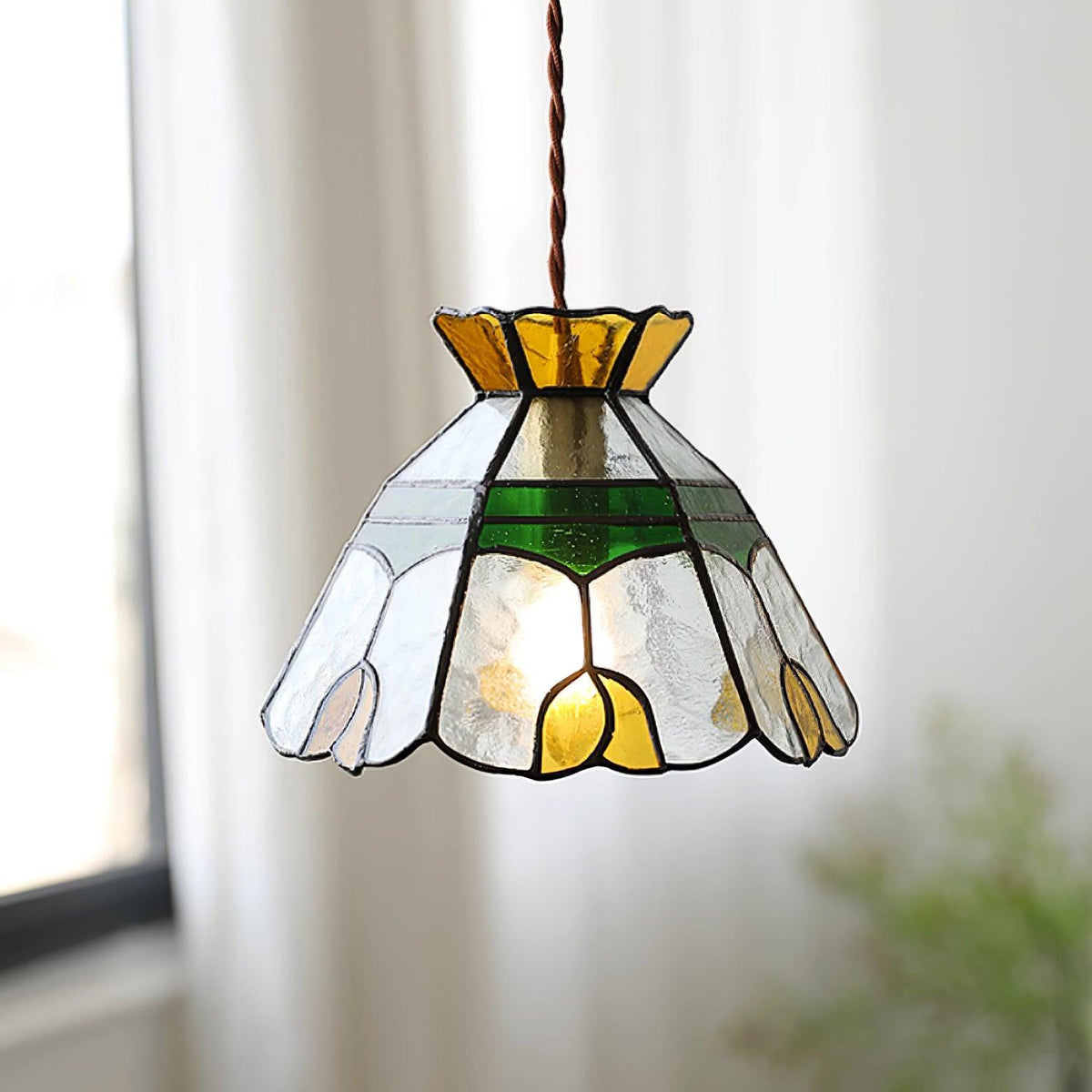 Tiffany Stained Glass Pendant Lamp — product view 10