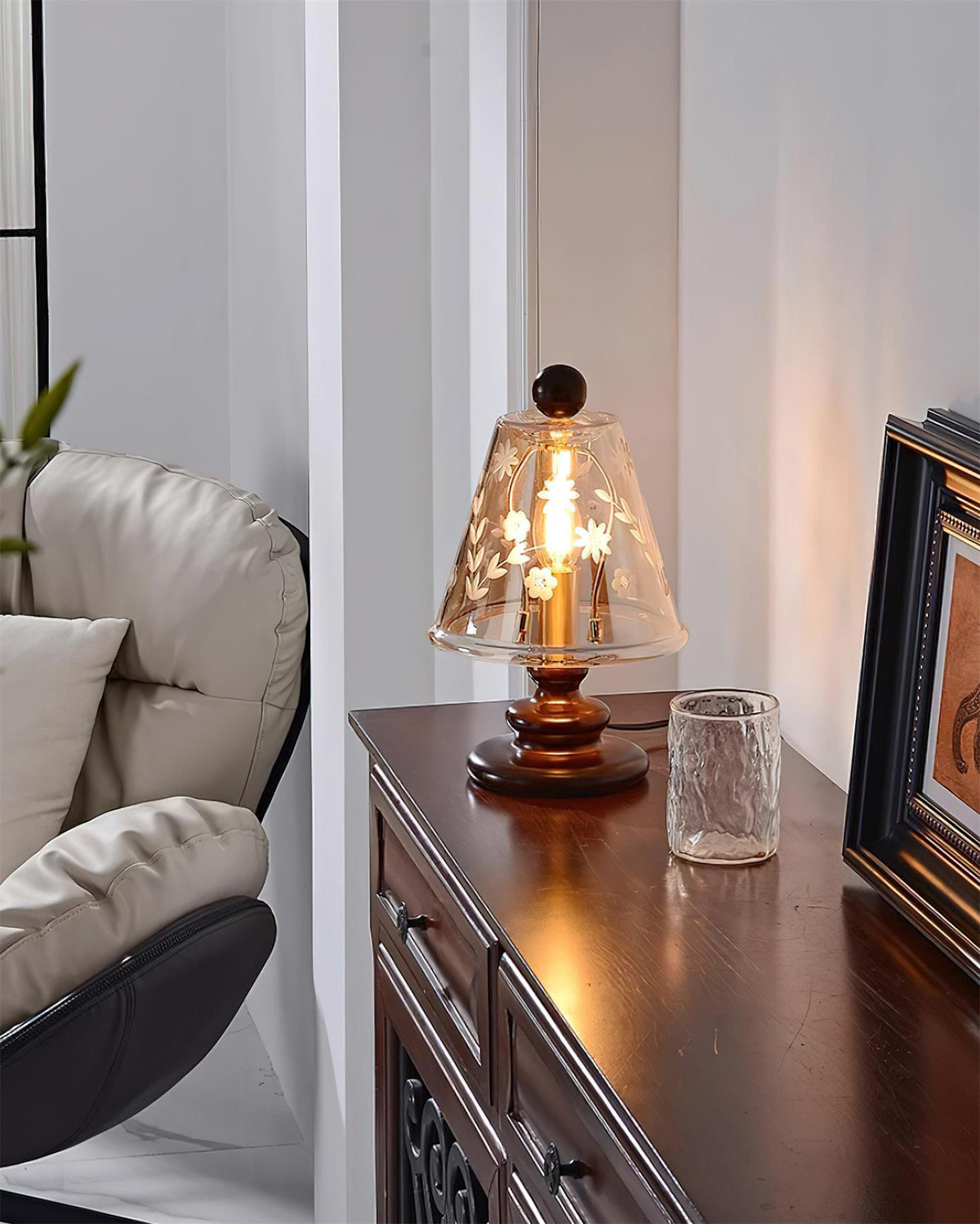 Tilda Glass Table Lamp — product view 4