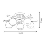 Tinsley Wood Ceiling Light — product view 6