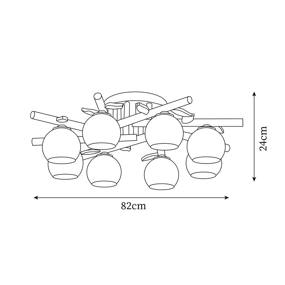 Tinsley Wood Ceiling Light — product view 7