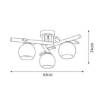 Tinsley Wood Ceiling Light — product view 5
