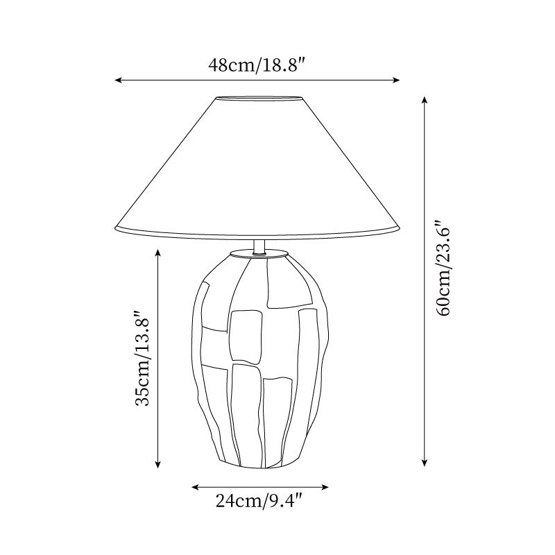 Torino Ceramics Metal Table Lamp — product view 5
