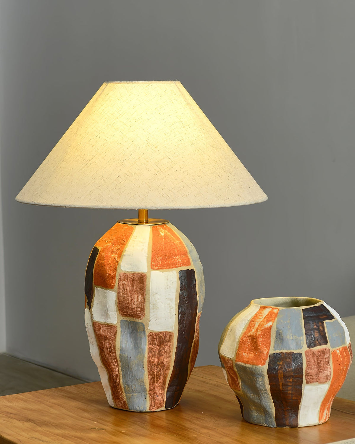 Torino Ceramics Metal Table Lamp — product view 4