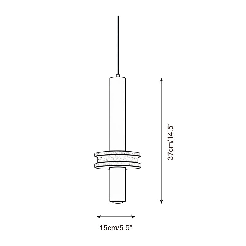 Tralune Travertine Pendant Lamp — product view 5