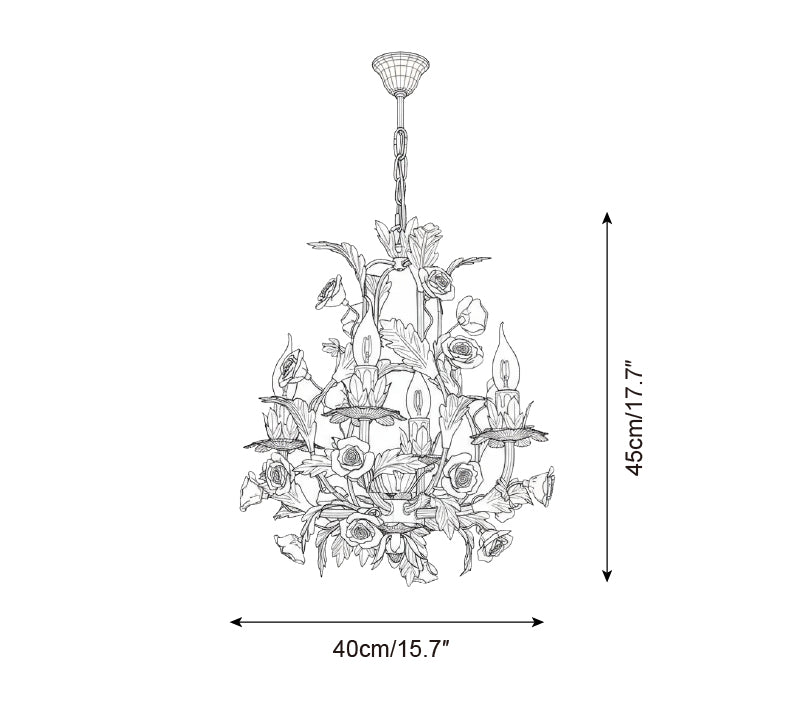 Valrosa Metal Chandelier — product view 5