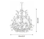 Valrosa Metal Chandelier — product view 6