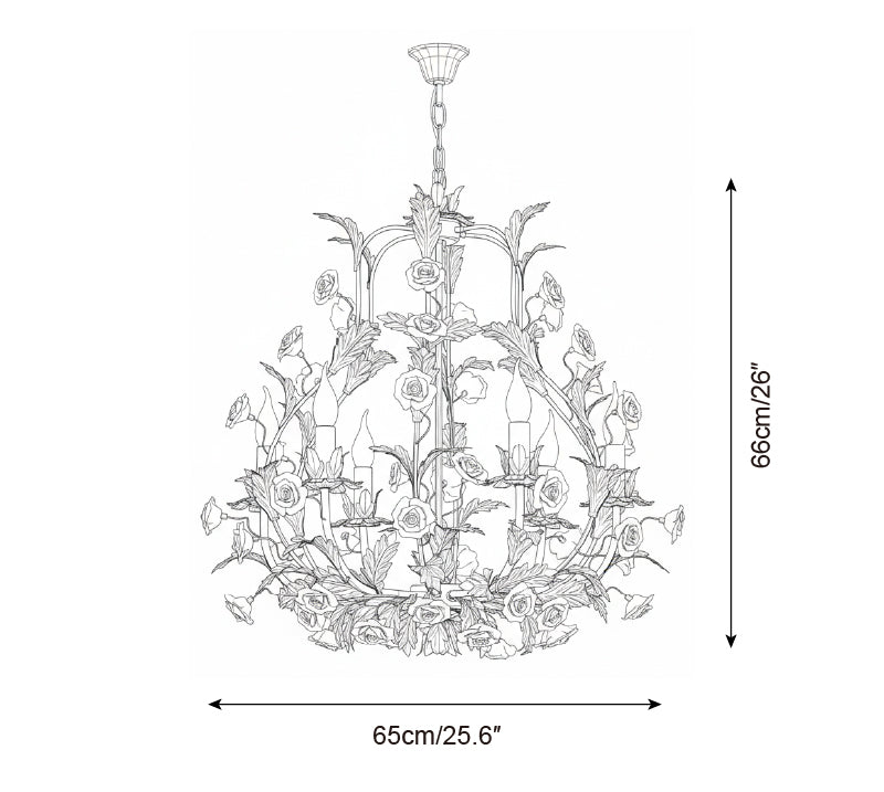 Valrosa Metal Chandelier — product view 6