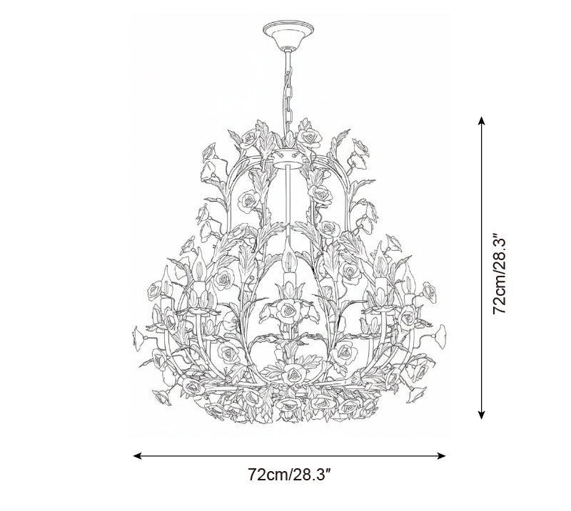 Valrosa Metal Chandelier — product view 7