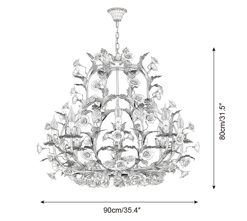 Valrosa Metal Chandelier — product view 8
