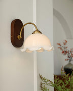 Vintage Flower Glass Wall Lamp — product view 3